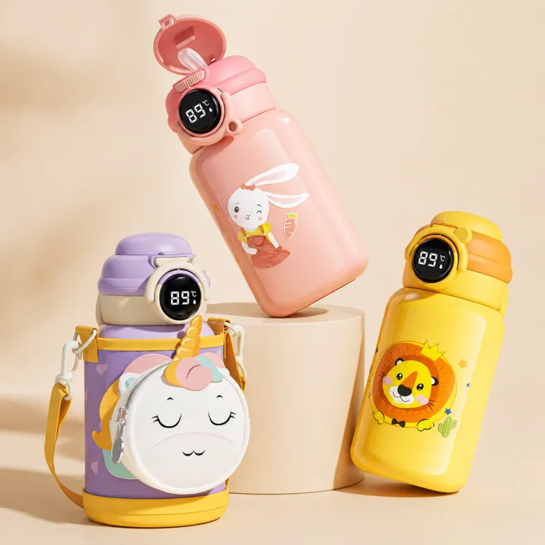 500ml 316 Stainless Steel Kids Water Bottle with Temperature Display KB003