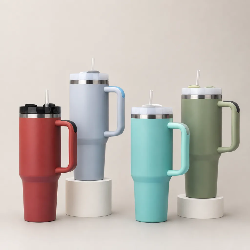 40oz Generation 2 Stainless Steel Tumbler with Handle and Straw