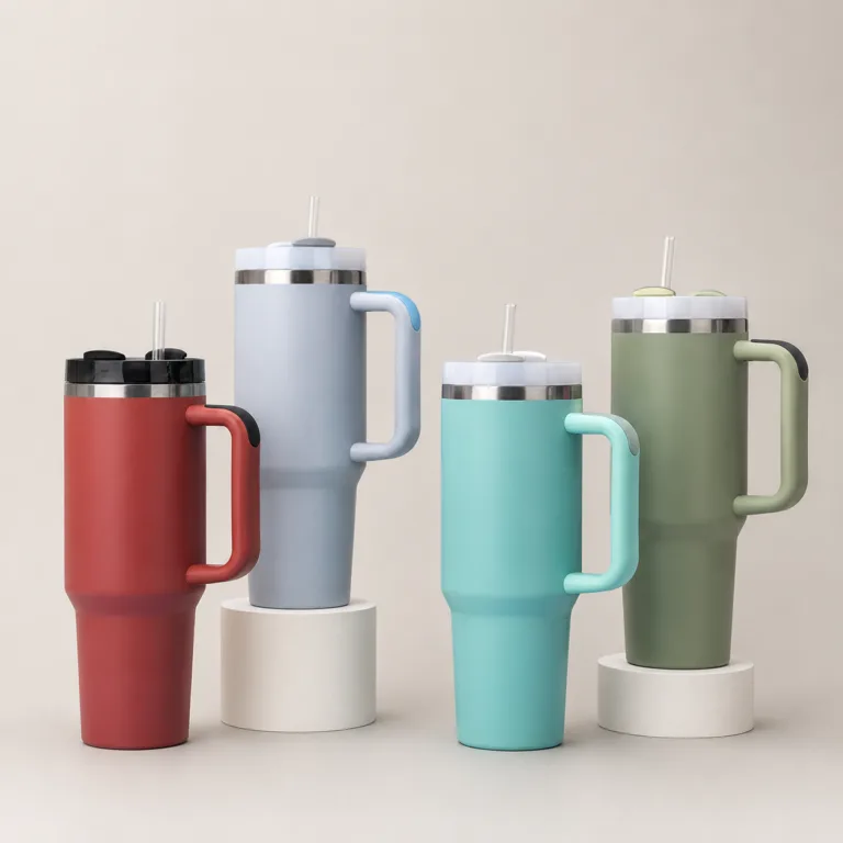 40oz Generation 2 Stainless Steel Tumbler with Handle and Straw