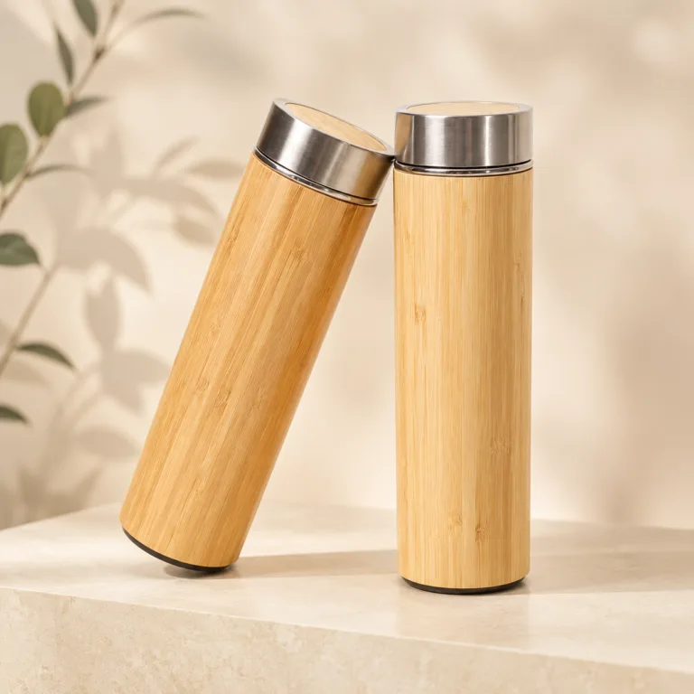 300ml 450ml 500ml Stainless Steel Bamboo Bottle