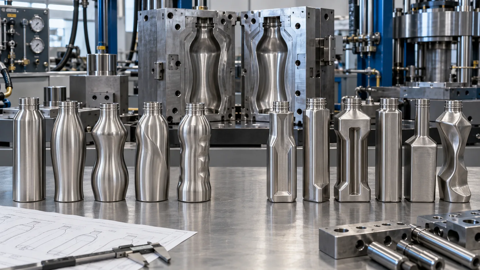 An infographic showing feasible vs. unfeasible hydroforming shapes