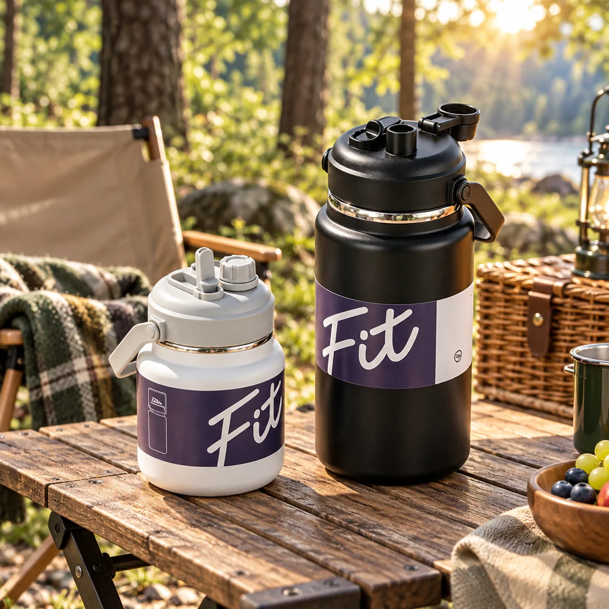 1.5L stainless steel water bottle options for OEM and ODM projects