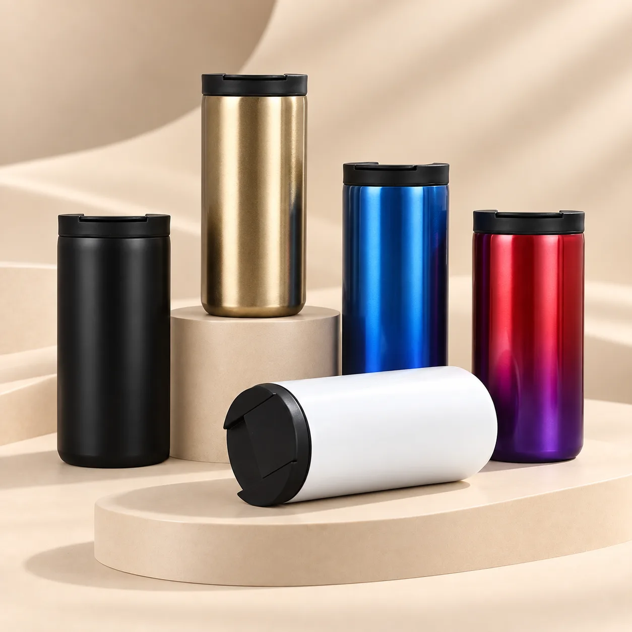 500ml insulated coffee tumbler with handle
