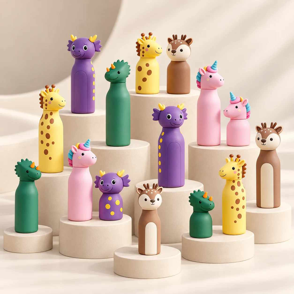 500ml stainless steel unicorn water bottle
