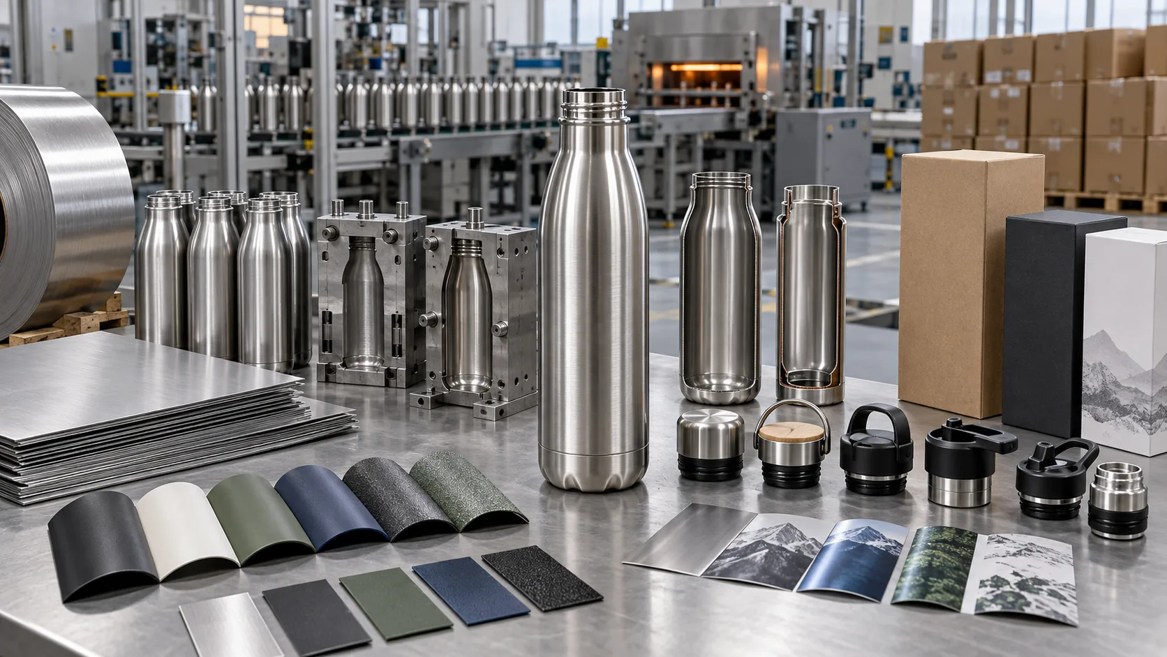 Cost Factors for Stainless Steel Water Bottle Manufacturing A detailed breakdown of the cost to manufacture a stainless steel water bottle